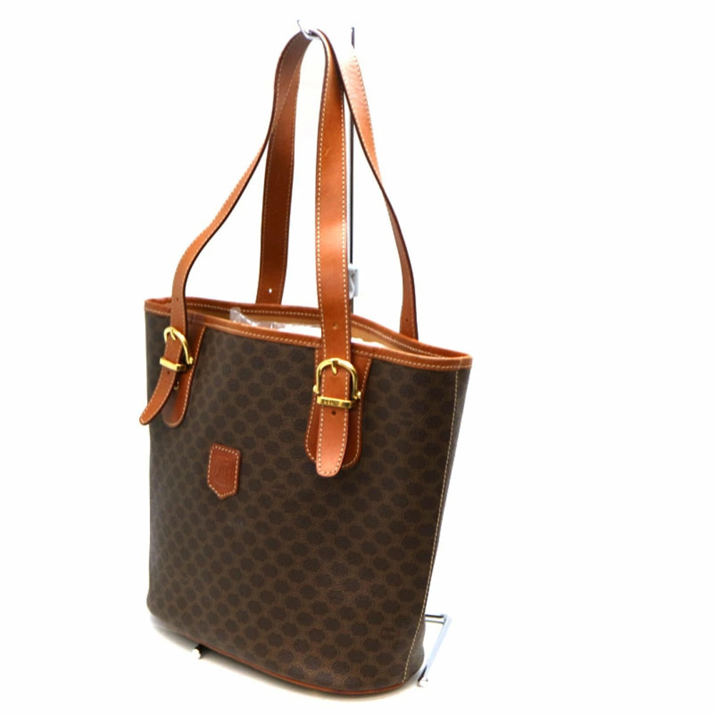 CELINE Macadam Tote Bag Brown Leather - Picture 1 of 6